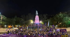 Sin Milei, Emilia Orozco cerró la campaña de La Libertad Avanza en Salta, pero la convocatoria dejó dudas