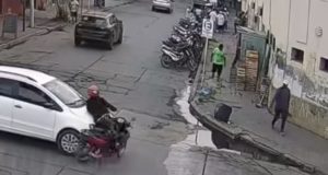 Mujer de 70 años trasladada al hospital tras accidente en pleno tránsito municipal