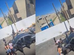 Insólito saqueo a plena luz del día: desmantelaron un auto robado en Lanús en minutos y quedaron filmados