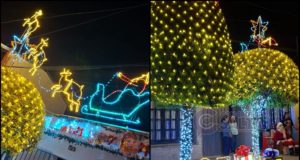 Navidad en Salta: una familia y sus vecinos llenaron de luces un pasaje del barrio Santa Victoria