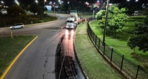 Plan Vial Zona Sur: avanza la repavimentación en la rotonda de Limache