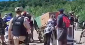 Violento cruce entre bagayeros y Prefectura en Aguas Blancas