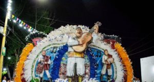 Los gorros de la comparsa “Indios Massay”, los más grandes de la provincia