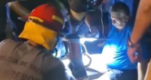 Un hombre quedó atrapado en una rejilla de desagüe del cerro San Bernardo