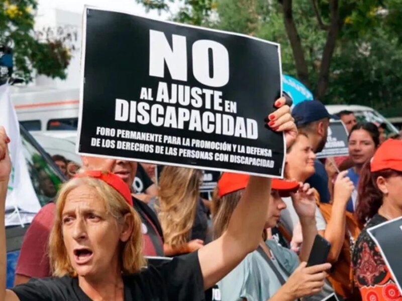 Ajuste: nueva marcha del sector de Discapacidad contra la avanzada de Javier Milei