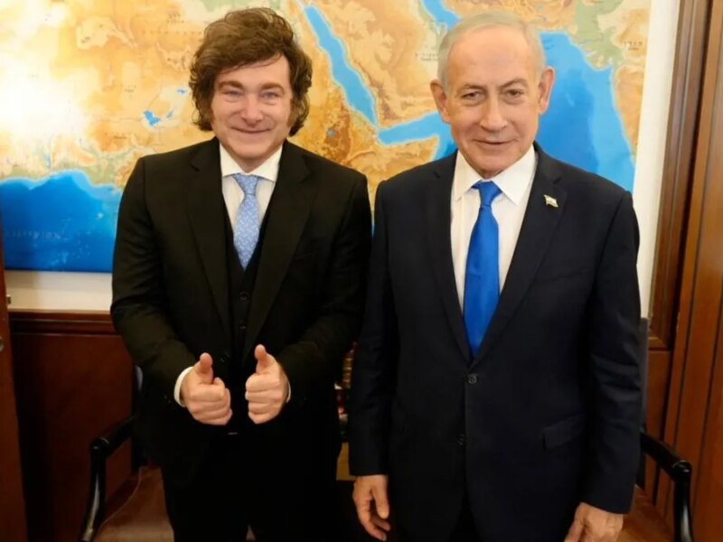 Javier Milei mantuvo un encuentro con Benjamin Netanyahu en Israel