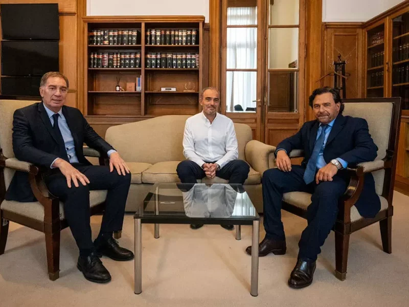 Sáenz se reunió con Santilli y “Lule” Menem para avanzar en una agenda de políticas de desarrollo federal