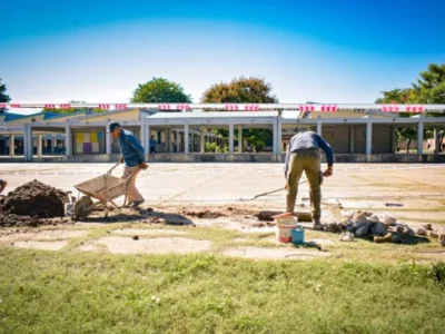 Obras en Tartagal: comenzó la construcción de un nuevo tinglado en la escuela Luis María Pretti
