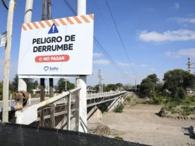 Comenzaron las obras de desmantelamiento y demolición del viejo puente de Santa Lucía