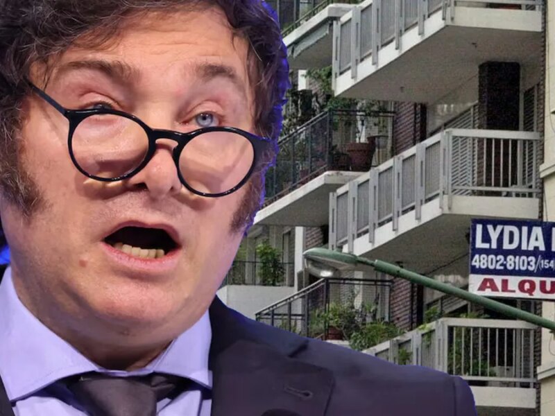Javier Milei dice que los alquileres bajaron, pero en realidad casi triplicaron la inflación
