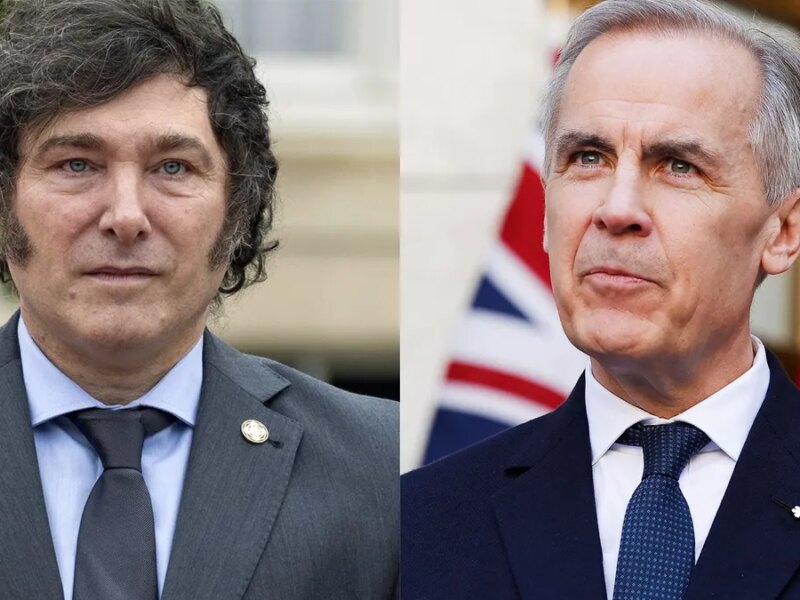 Javier Milei habló con el primer ministro de Canadá hacia un acuerdo con el Mercosur