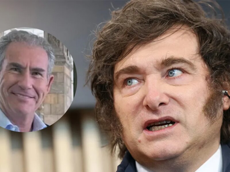 Javier Milei recibe en Casa Rosada al empresario y gemólogo inglés Maurice Ostro