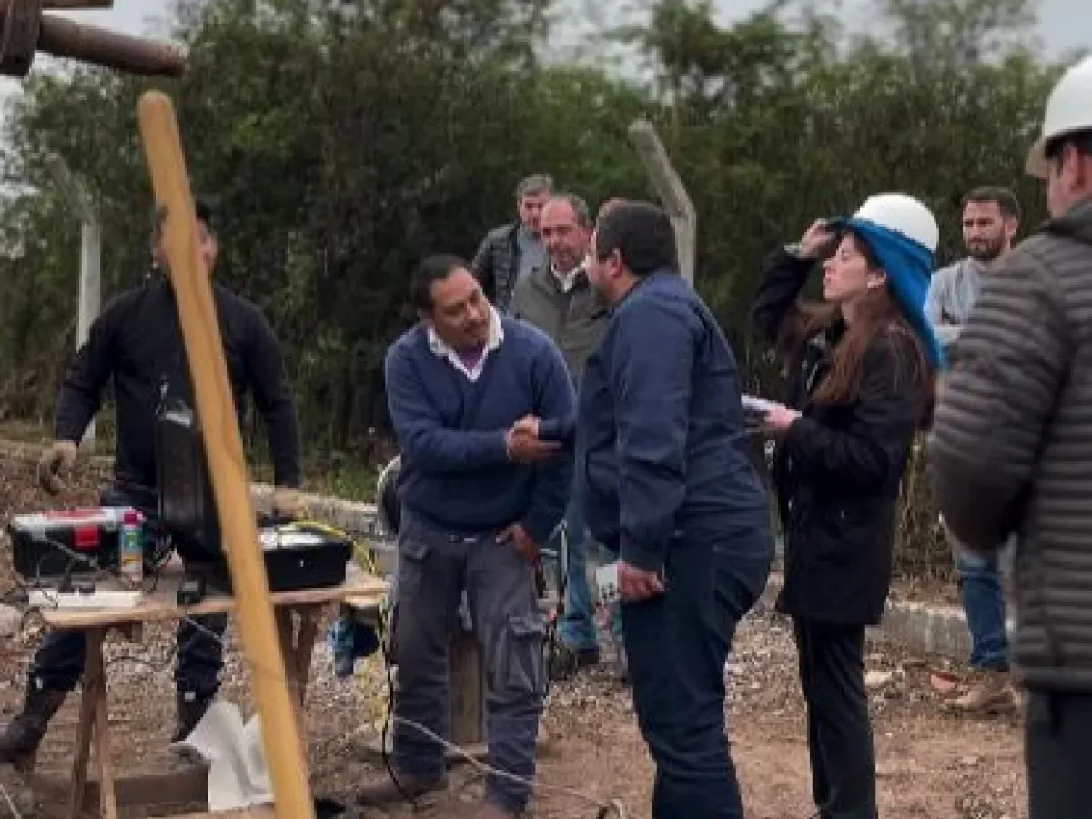 Avance en Metán: José María Issa y Nacho Jarsún gestionan la instalación de un pozo de agua para barrio Lugano