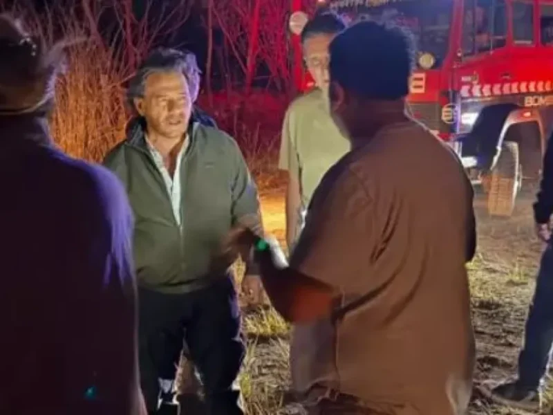 Gustavo Sáenz apuntó contra quienes provocan incendios: «No es solo producto del viento Zonda»