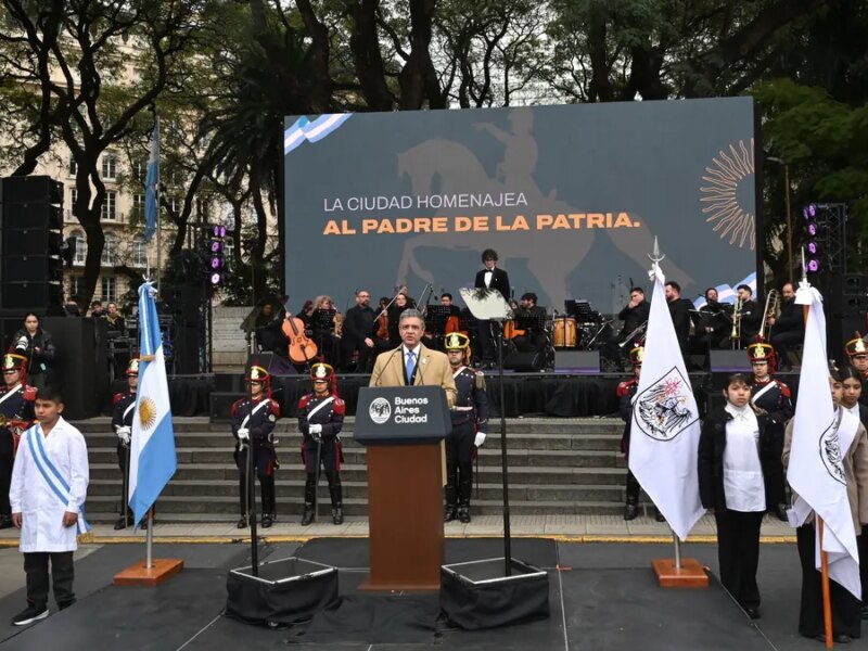 Jorge Macri homenajeó a San Martín y destacó la importancia del orden para poder progresar