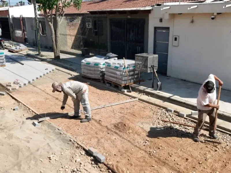 Orán suma nuevas obras de adoquinado y cordón cuneta: cuáles son las calles alcanzadas